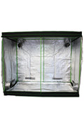 Grow Wizard 240x120x200 cm kabin – uzun dikdörtgen yetiştirme kabini ve iki yandaki kanal ağızları