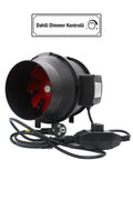 Grow Wizard 150 mm 580 m³ kanal tipi fan – 150 mm ağızlı, dimmerli ve yüksek basınçlı havalandırma fanı