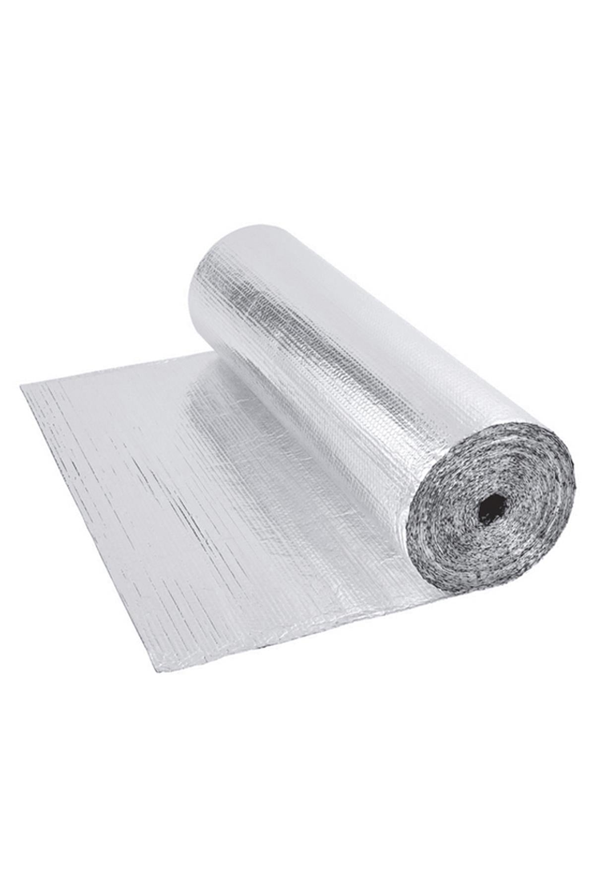 Ses izoleli Mylar yansıtıcı film 7,62 metre – balonlu katmanlı gümüş yalıtım filmi rulosu