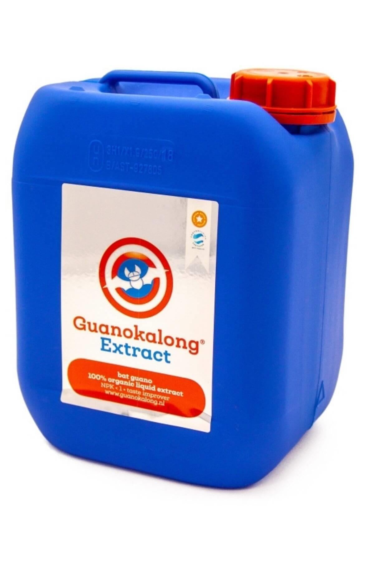 Guanokalong Extract 5 litre – kulplu büyük bidon ambalaj ve Guanokalong logolu renkli etiket