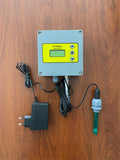Pano Tipi pH Metre Boru Hattı İçin – 1/2" Sensör Bağlantısı, Çift Noktalı Ayar, 220 V
