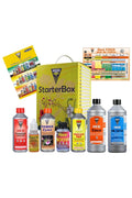 Hesi Starter Box Coco – karton kutu ve içinde yedi adet Hesi ürünü ile yetiştirme takvimi broşürü