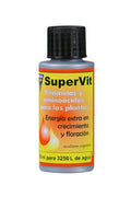Hesi Super Vit 100 ml şişe – turuncu sarı etiket, siyah kapak, Hesi amblemi ve figürlü ön tasarım