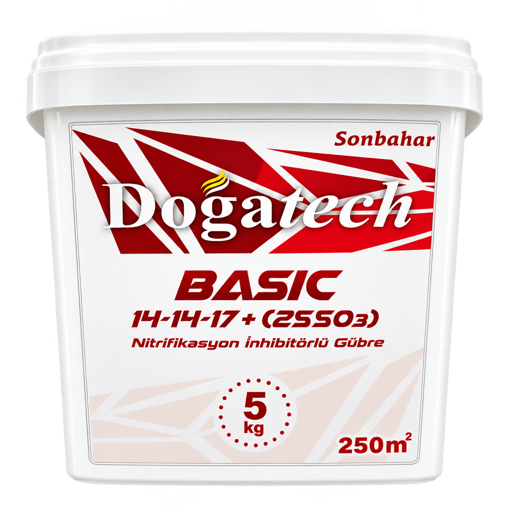 Doğatech BASIC 14-14-17 Granül NPK Gübre 5 kg – Kükürtlü, Azot İnhibitörlü