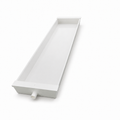2 Metre Geniş PVC Tabla Kanal 25 × 6 cm – Hidroponik, Drenaj ve Tapa Kapaklı