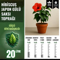 Hibiscus (Japon gülü) için 20 litrelik saksı toprağı paketi