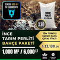 İnce perlit bahçe paketi 1.000 m² – 6.000 litre, 30 çuvallı tarla ölçeği