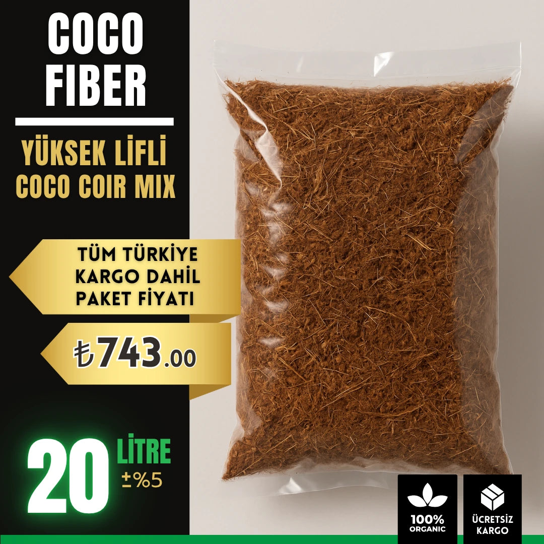 Coco Fiber – Yüksek Lifli Coco Coir Mix