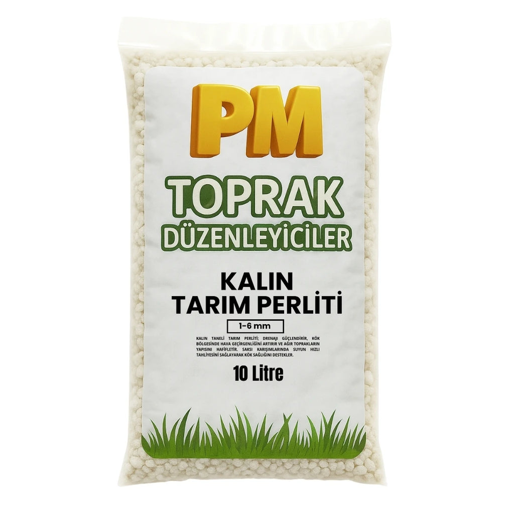 Kalın tarım perliti 1-6 mm 10 litrelik ambalaj