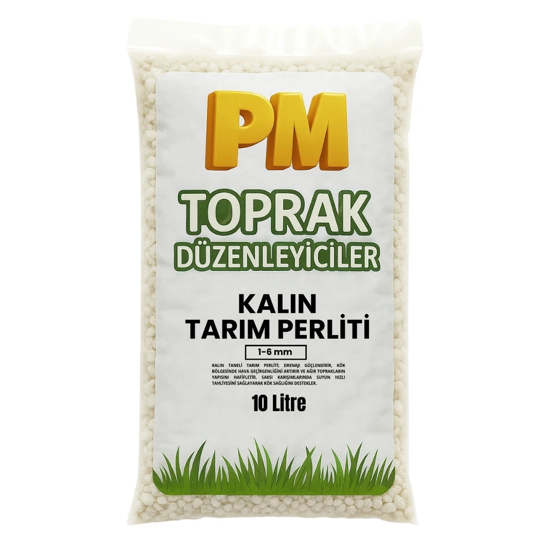 Kalın tarım perliti 1-6 mm 10 litrelik ambalaj