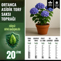 Ortanca için 20 litrelik asidik saksı toprağı – Fibra torflu karışım paketi