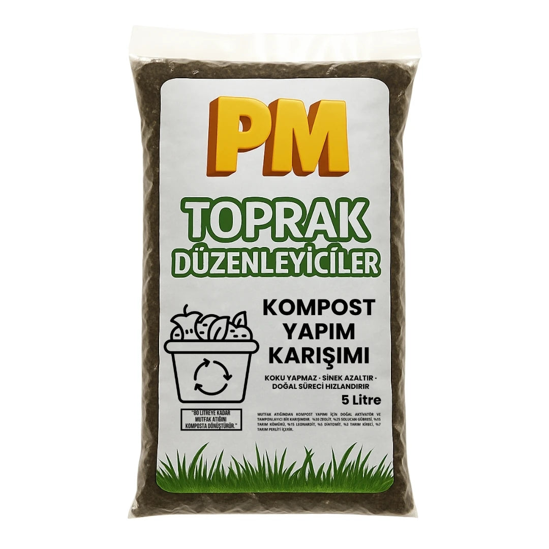 Kompost yapım karışımı 5 litre – zeolitli kompost aktivatör paketi