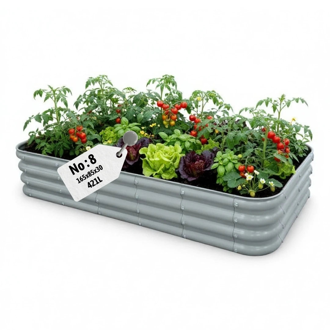 Modüler Yükseltilmiş Bahçe Yatağı (Sebze ve Çiçek) 421 Litre