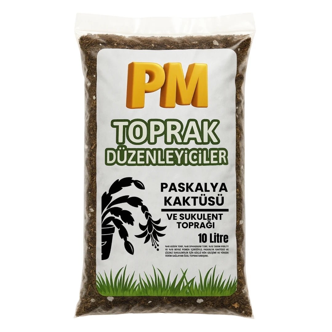 Paskalya kaktüsü ve sukulent toprağı 10 litre – torf ağırlıklı asidik karışım