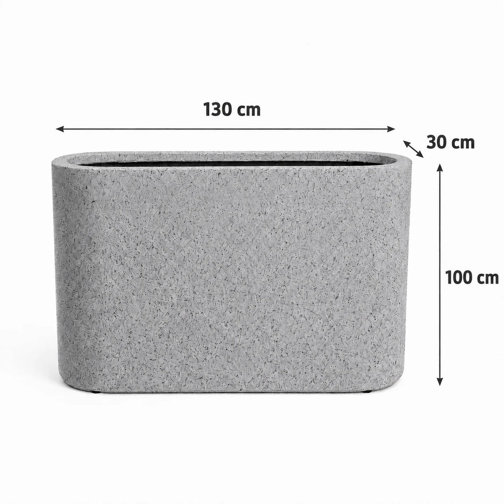 Büyük Oval Separatör Saksı 130×30×100 cm | İç ve Dış Mekân