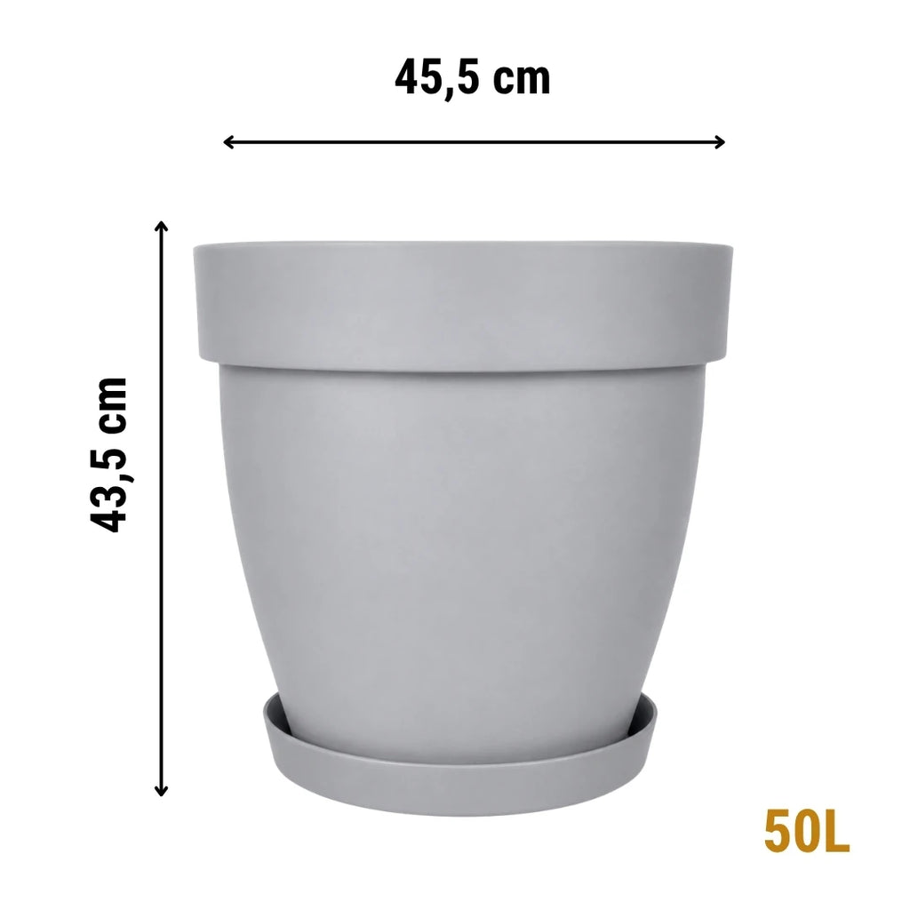 Cornet İç ve Dış Mekân Tabaklı Dekoratif Saksı 50 Litre