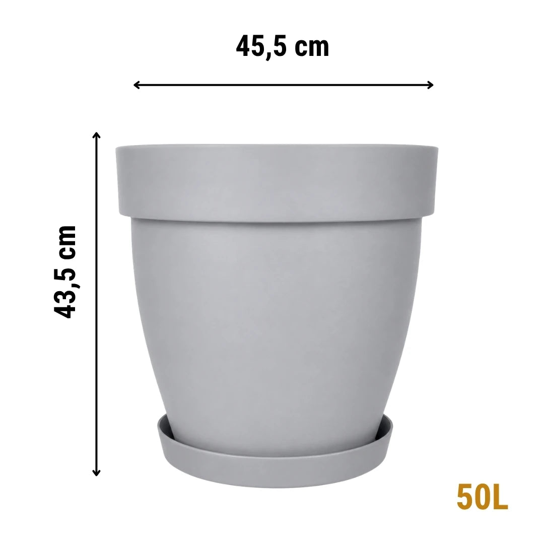Cornet İç ve Dış Mekân Tabaklı Dekoratif Saksı 50 Litre