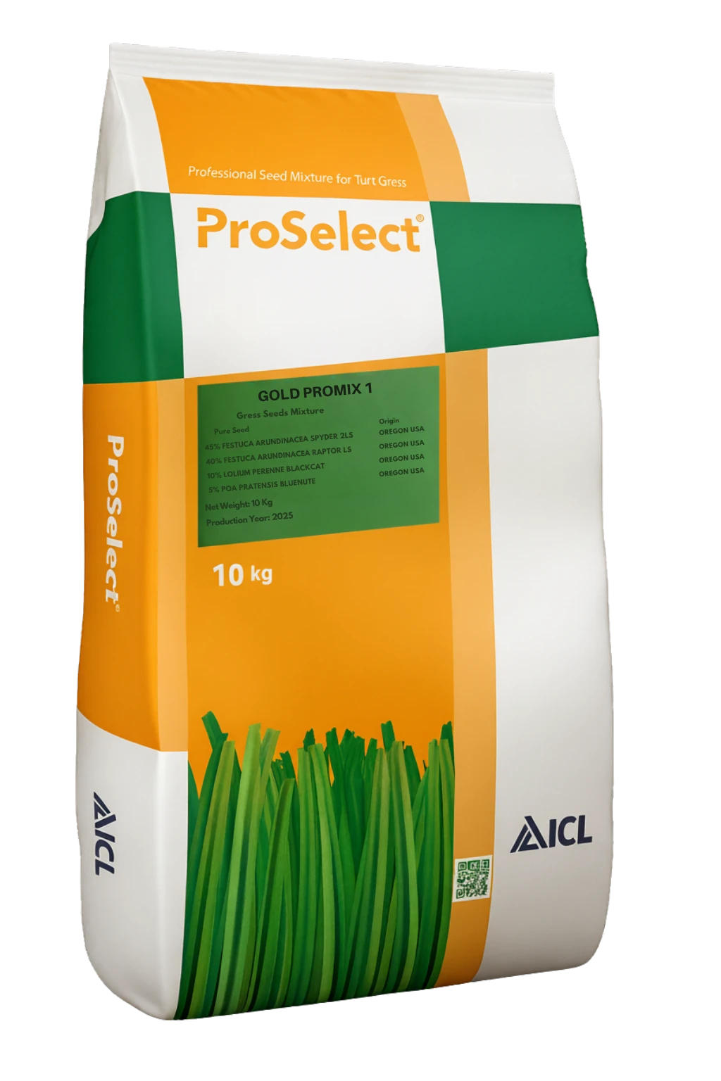 10 kg ProSelect GOLD PROMIX çim tohumu çuvalı – Oregon menşeli karışım