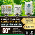 Bahçe toprağı kurtarma seti 50 m² – leonardit, solucan gübresi ve ince tarım perliti