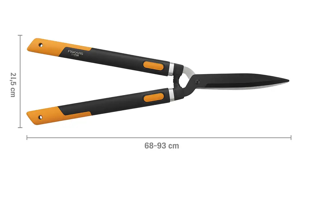 Fiskars HS86 teleskopik çit budama makası – 68-93 cm ayarlanabilir saplı
