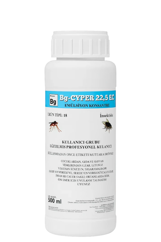 Baugen Bg-CYPER 22,5 EC 500 ml konsantre haşere ilacı şişesi