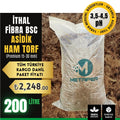 FIBRA BSC ithal asidik ham torf – 200 litre, pH 3,5-4,5 balya
