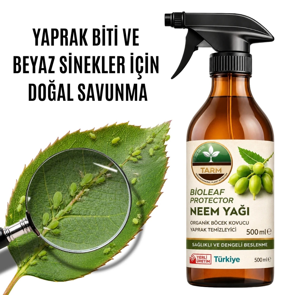 BioLeaf Protector neem yağı 500 ml sprey şişesi – yaprak biti ve böcek kovucu