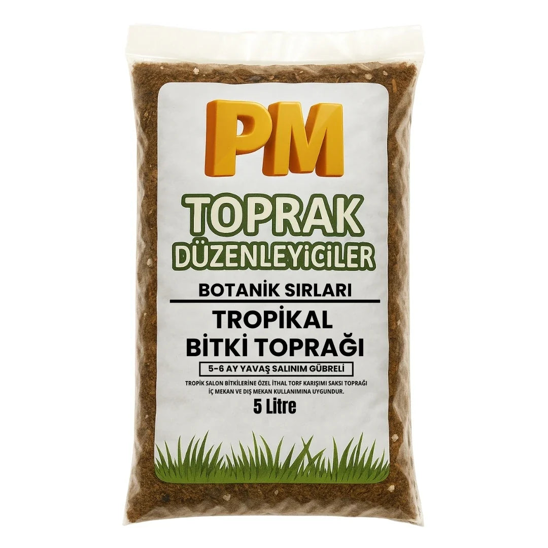 Tropikal Bitki Toprağı (5-6 Ay Tam Besin) 5 Litre