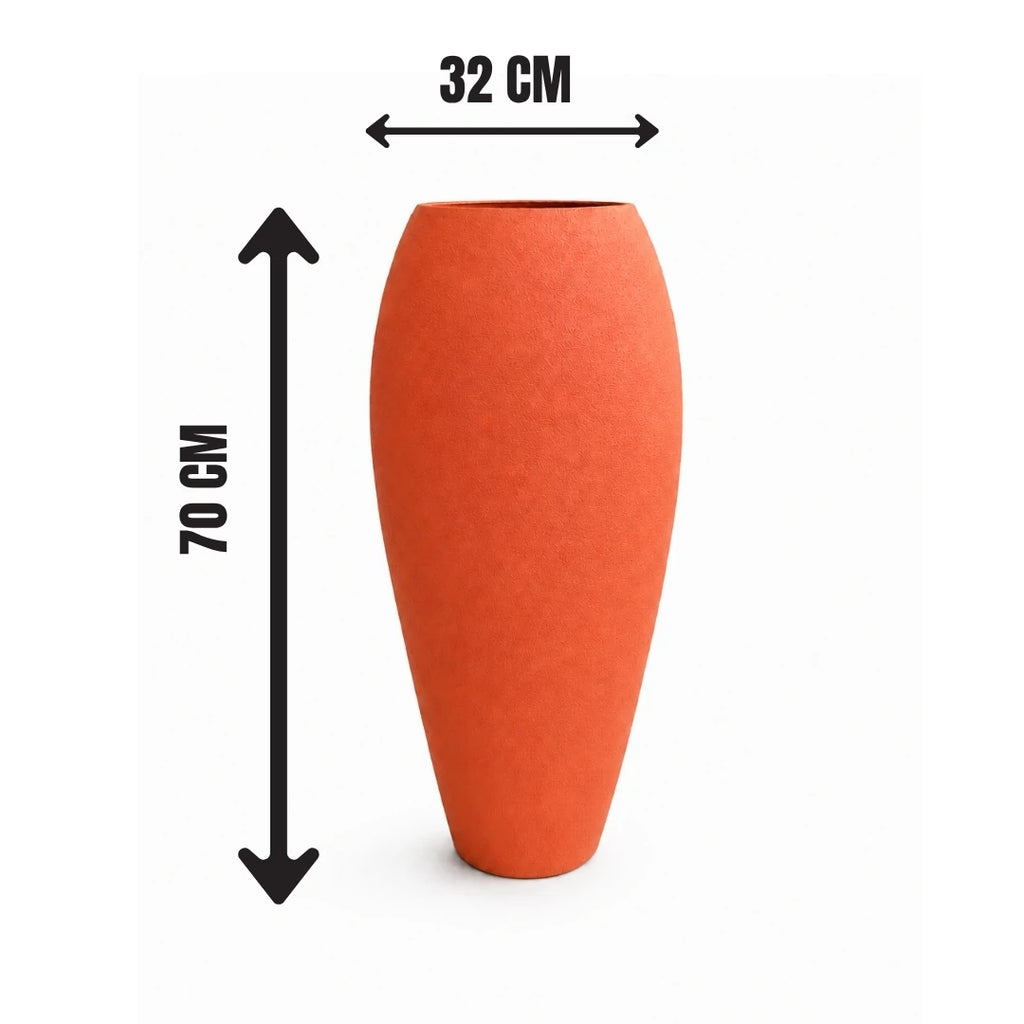 İnce Damla Büyük Fiber Saksı 32 × 70 cm