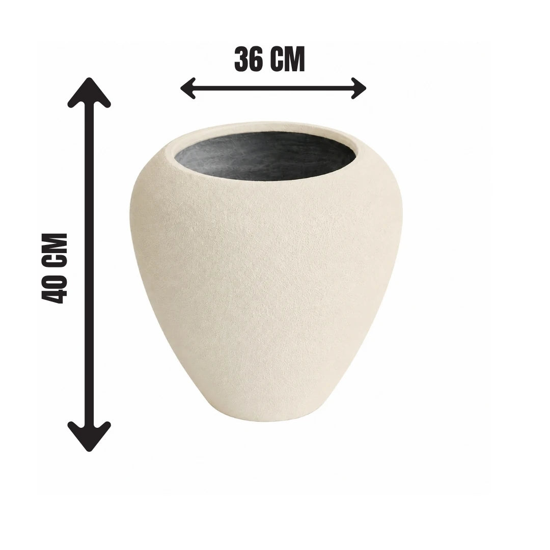 İnce Damla Fiber Saksı 36 × 40 cm