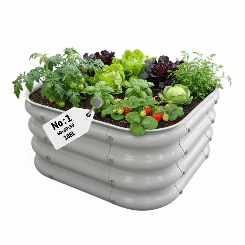 Modüler Yükseltilmiş Bahçe Yatağı No:1 (Sebze ve Çiçek) 108 Litre