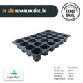 28 gözlü yuvarlak fide viyolü – 178 cc, 62 mm yuvarlak gözler