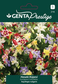 Genta Prestige Haseki Küpesi Tohumu – Renkli Columbine (Aquilegia vulgaris), Çok Yıllık Süs Bitkisi - ambalajlı tohum ürünü görseli