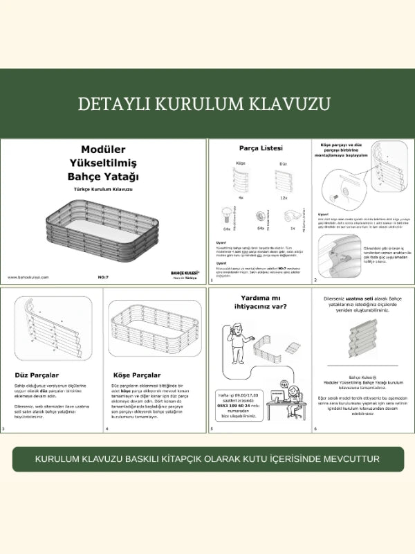 Bahçe Yatağı Çiçeklik No:2V2 - 110x35x30 cm