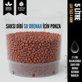 Saksı dibi drenaj lav taşı 5 litre – 4-8 mm kırmızı volkanik tane