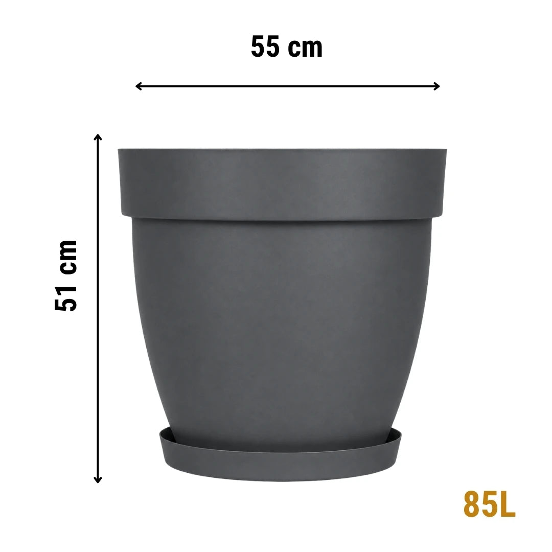 Cornet İç ve Dış Mekân Tabaklı Dekoratif Saksı 85 Litre