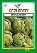 Arzuman enginar tohumu paketi – bir arada duran yeşil, pulları sıkı kapalı enginar tomurcukları görseli