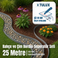 TULUX esnek bahçe ve çim bordürü – 25 metre separatör seti