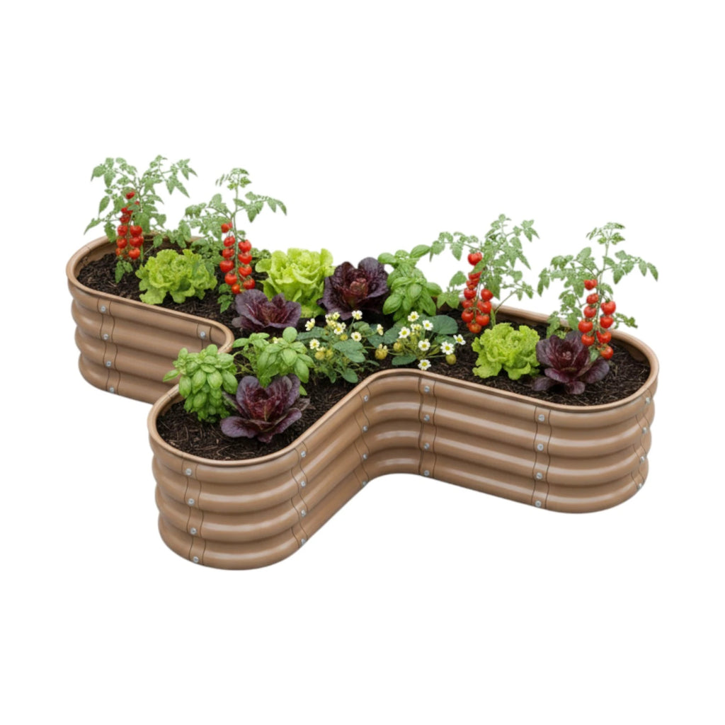 Modüler Yükseltilmiş Bahçe Yatağı Şekilli Seri No:13 - 140x85x30 cm