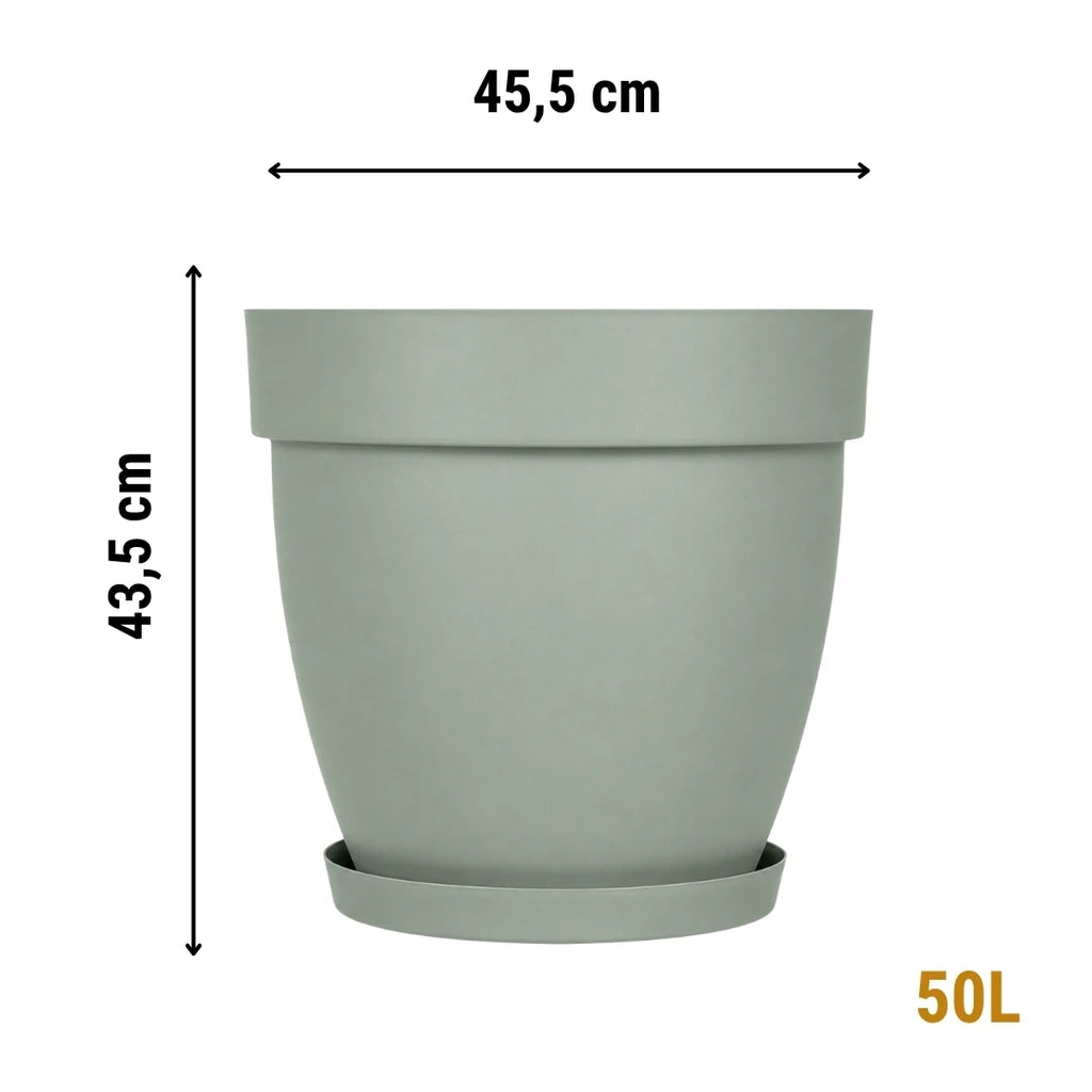 Cornet İç ve Dış Mekân Tabaklı Dekoratif Saksı 50 Litre