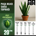 Paşa kılıcı (Sansevieria) için 20 litrelik özel toprak karışımı paketi