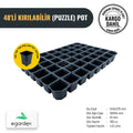 48'li kırılabilir puzzle pot – 100 cc ayrılabilen fide kapları