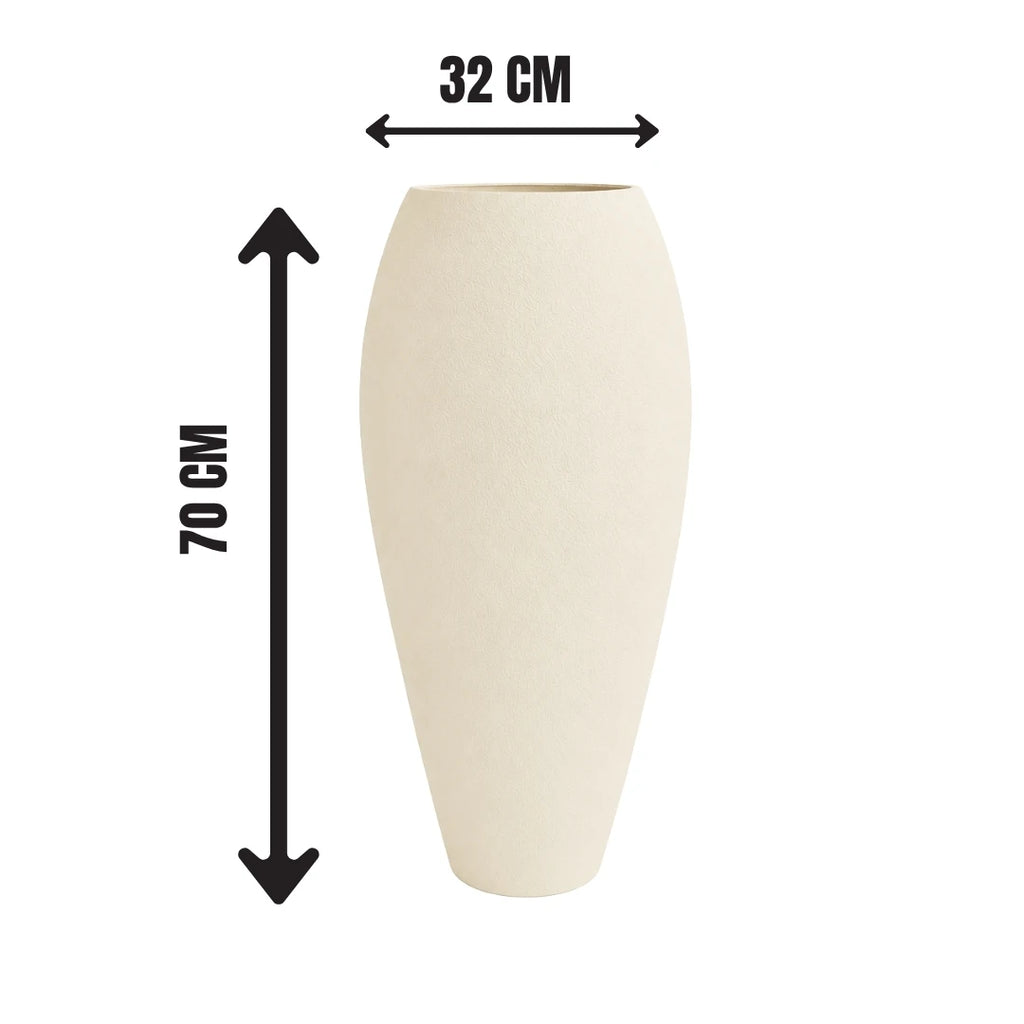 İnce Damla Büyük Fiber Saksı 37 × 100 cm