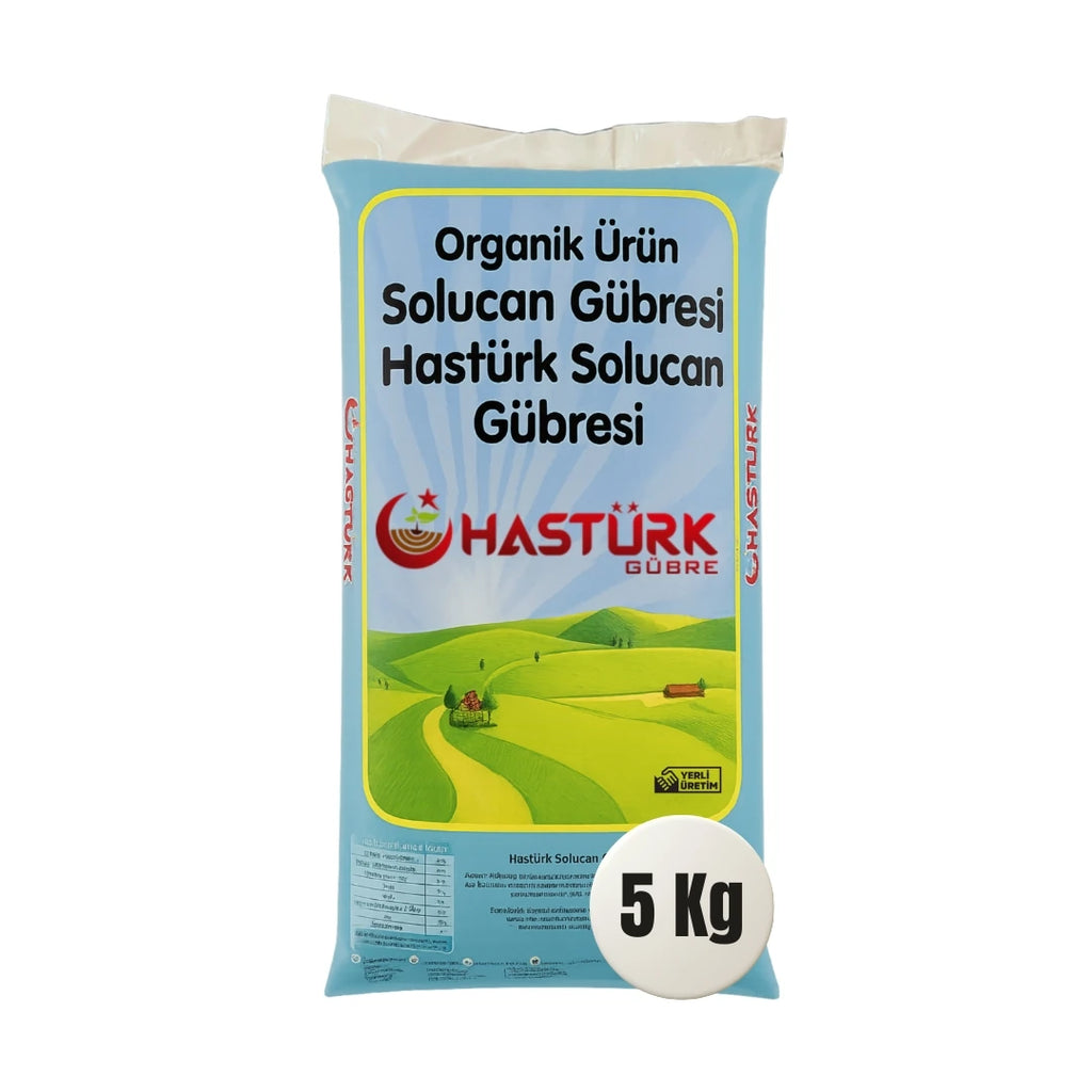 Organik solucan gübresi 5 kg – balkon ve küçük bahçe için paket