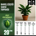 Barış çiçeği için 20 litrelik özel toprak karışımı paketi
