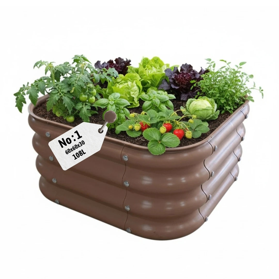 Modüler Yükseltilmiş Bahçe Yatağı No:1 (Sebze ve Çiçek) 108 Litre