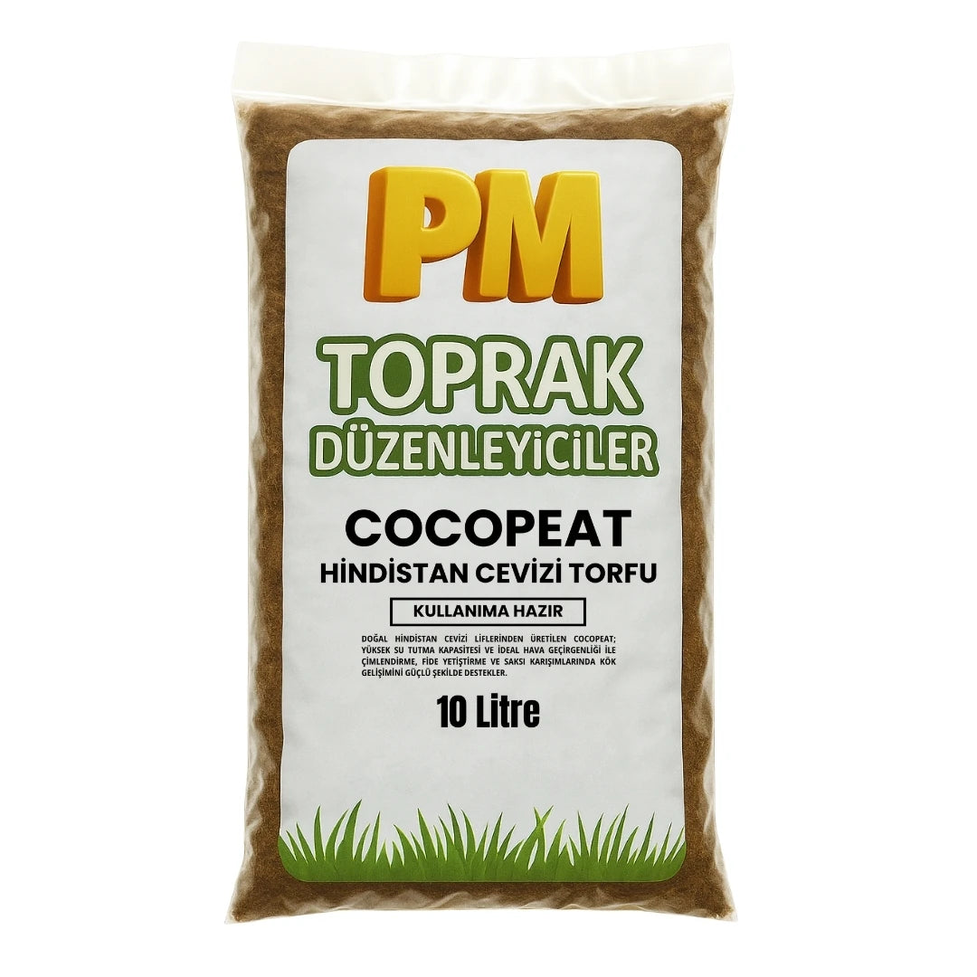 Cocopeat kullanıma hazır hindistan cevizi torfu, 10 litrelik ambalaj