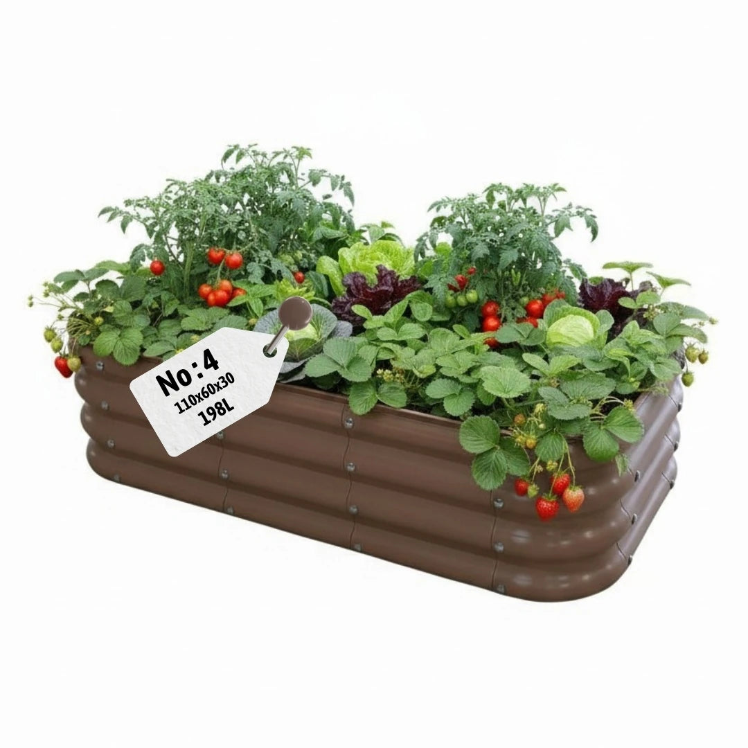 Modüler Yükseltilmiş Bahçe Yatağı (Sebze ve Çiçek) 198 Litre