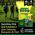 Semillas Fitó dayanıklı ve düşük bakımlı ithal çim tohumu – 5 türlü karışım