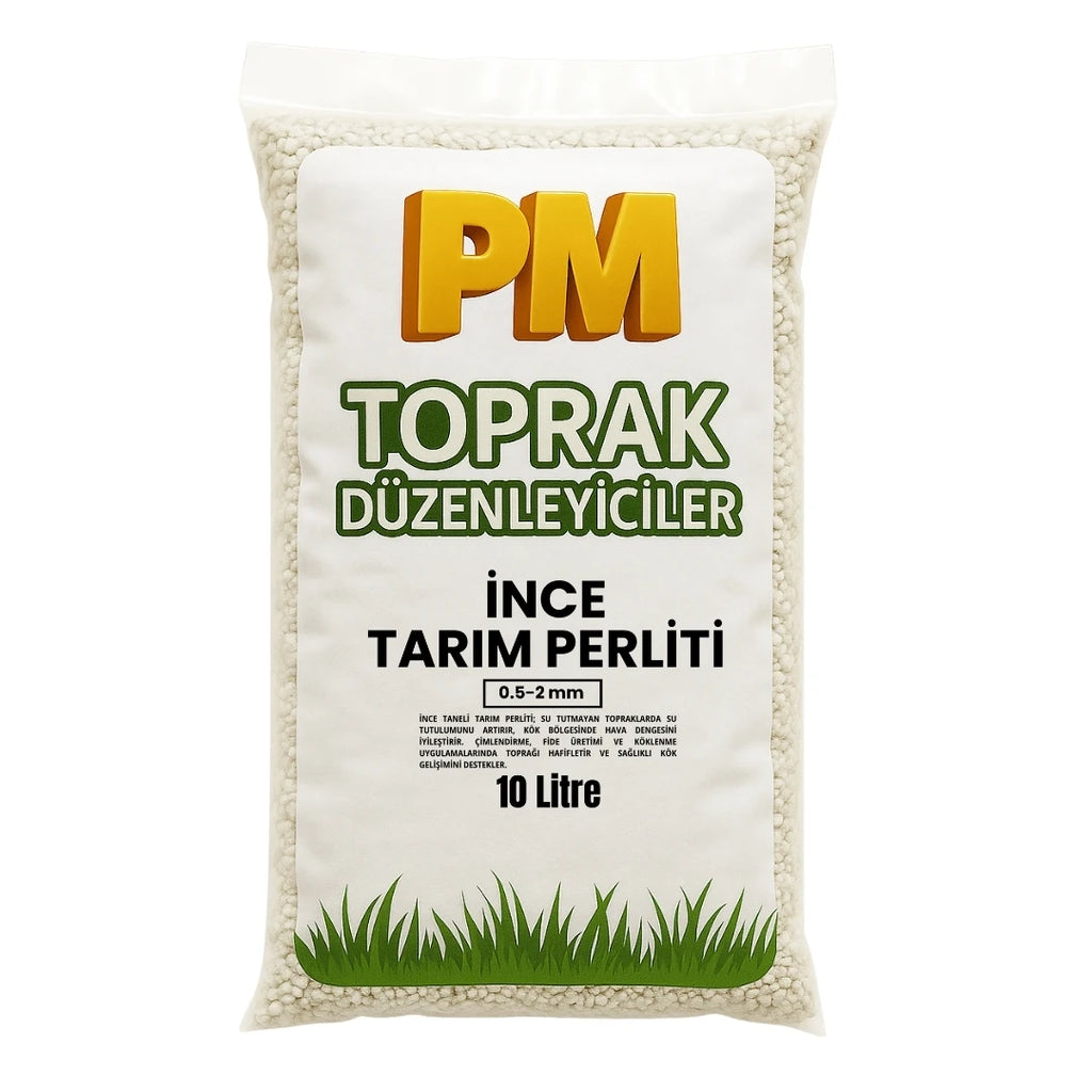 İnce tarım perliti 0,5-2 mm 10 litrelik ambalaj